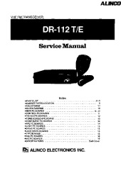 Alinco DR-112 SM VHF UHF FM Radio Owners Manual page 1