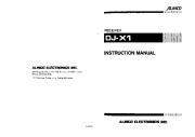 Alinco DJ-X1 VHF UHF FM Radio Instruction Manual page 1