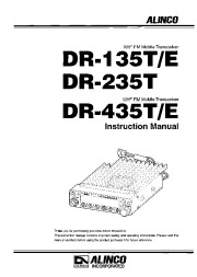 Alinco DR-135 DR-265 DR-435 VHF UHF FM Radio Owners Manual page 1