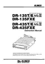 Alinco DR-135 DR-435 MK3 FXE VHF UHF FM Radio Instruction Manual page 1