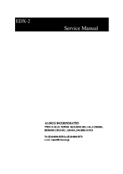 Alinco EDX2-SM VHF UHF FM Radio Service Manual page 1