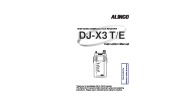 Alinco DJ-X3 T E FM Radio Instruction Owners Manual page 1
