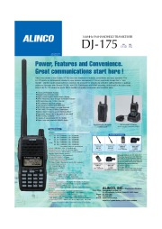 Alinco DJ-175 VHF UHF FM Radio Owners Manual page 1