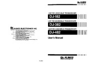 Alinco DJ-182 DJ-382 DJ-482 VHF UHF FM Radio Owners Manual page 1