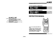 Alinco DJ-191 DJ-491 VHF UHF FM Radio Owners Manual page 1
