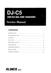Alinco DJ-C5 SM VHF UHF FM Radio Instruction Owners Manual page 1